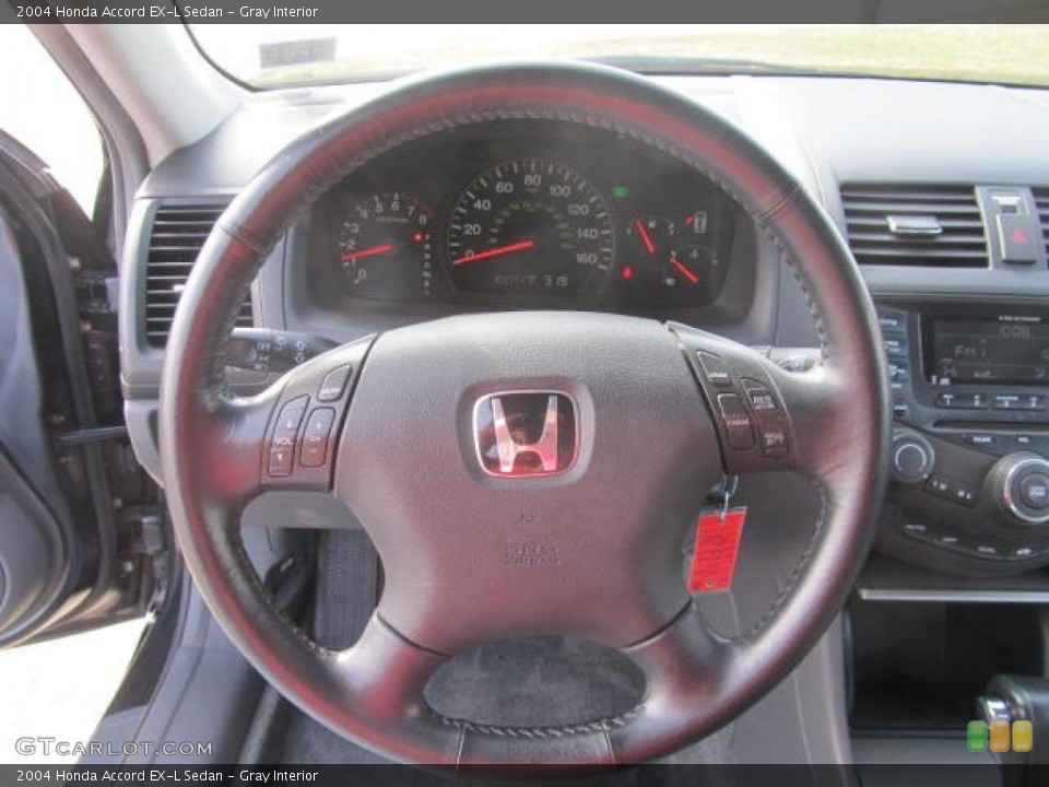 Gray Interior Steering Wheel for the 2004 Honda Accord EX-L Sedan #78514748