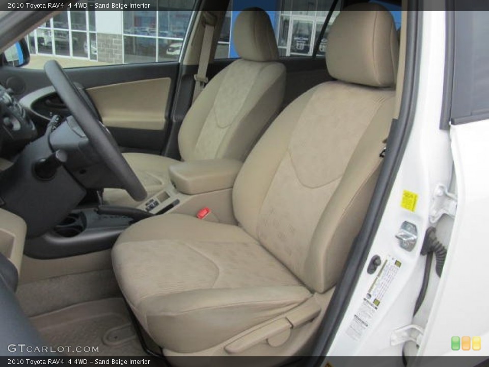 Sand Beige Interior Front Seat for the 2010 Toyota RAV4 I4 4WD #78514880
