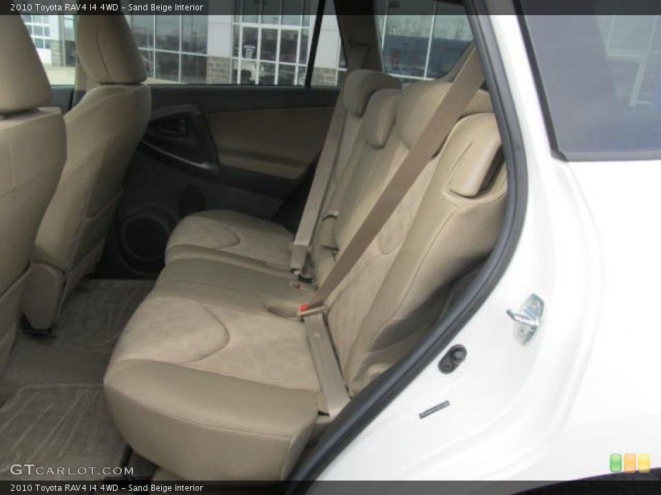 Sand Beige Interior Rear Seat for the 2010 Toyota RAV4 I4 4WD #78514892