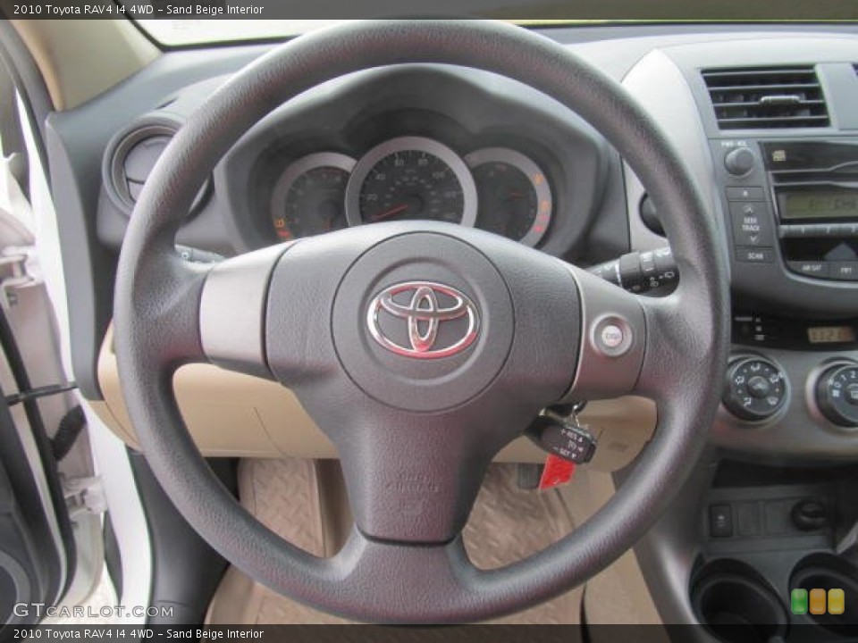 Sand Beige Interior Steering Wheel for the 2010 Toyota RAV4 I4 4WD #78514901