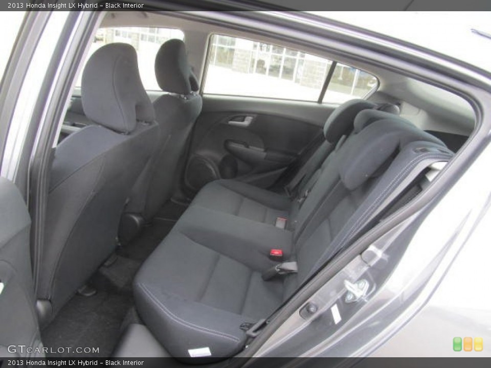 Black Interior Rear Seat for the 2013 Honda Insight LX Hybrid #78515052