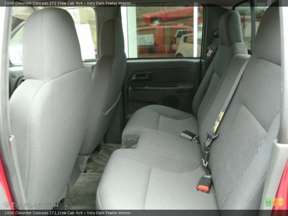 Very Dark Pewter Interior Rear Seat for the 2006 Chevrolet Colorado Z71 Crew Cab 4x4 #78515447
