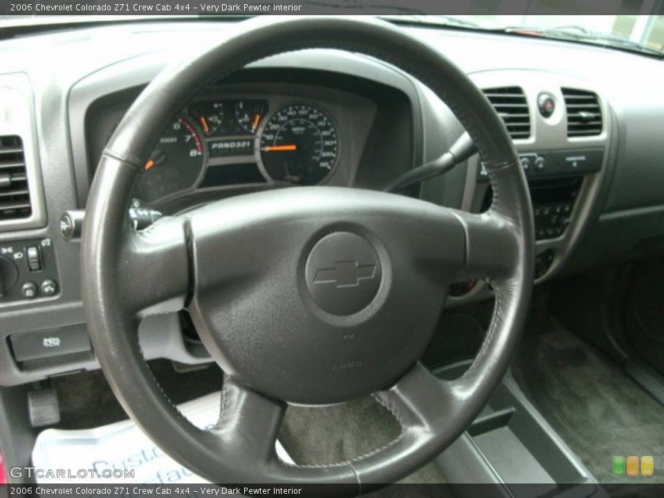 Very Dark Pewter Interior Steering Wheel for the 2006 Chevrolet Colorado Z71 Crew Cab 4x4 #78515492