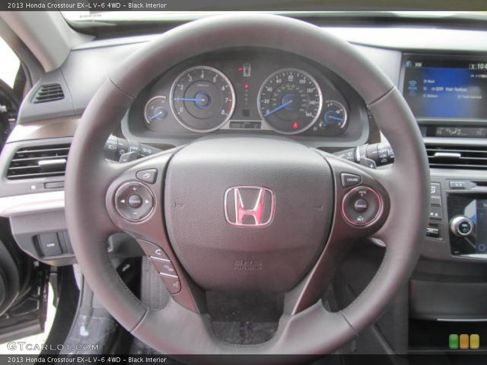 Black Interior Steering Wheel for the 2013 Honda Crosstour EX-L V-6 4WD #78515945