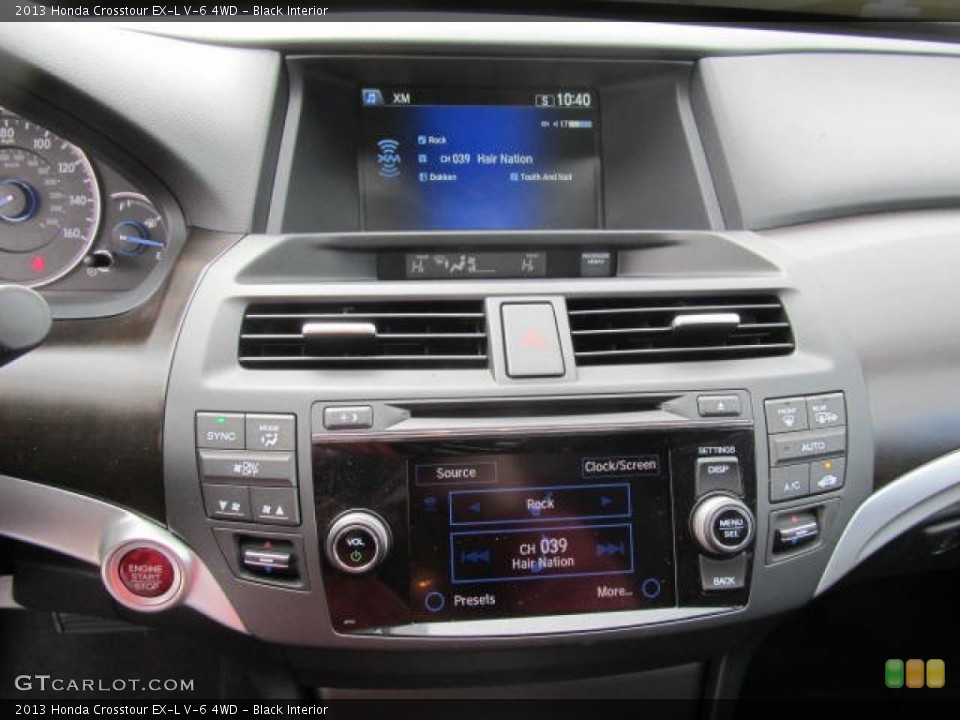 Black Interior Controls for the 2013 Honda Crosstour EX-L V-6 4WD #78515957