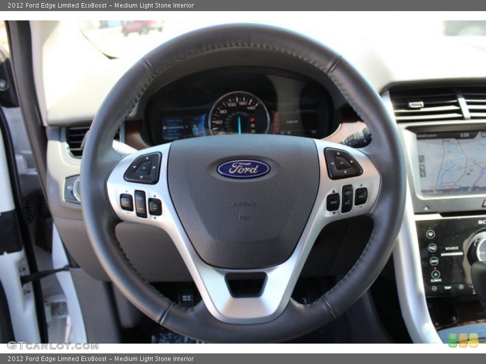Medium Light Stone Interior Steering Wheel for the 2012 Ford Edge Limited EcoBoost #78516236