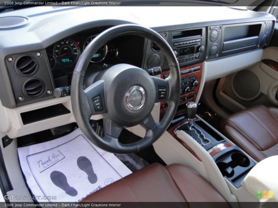 Dark Khaki/Light Graystone Interior Prime Interior for the 2006 Jeep Commander Limited #78516293