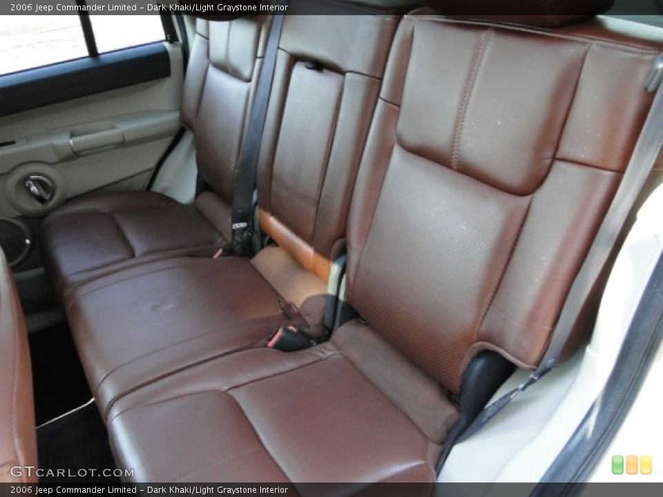 Dark Khaki/Light Graystone Interior Rear Seat for the 2006 Jeep Commander Limited #78516440