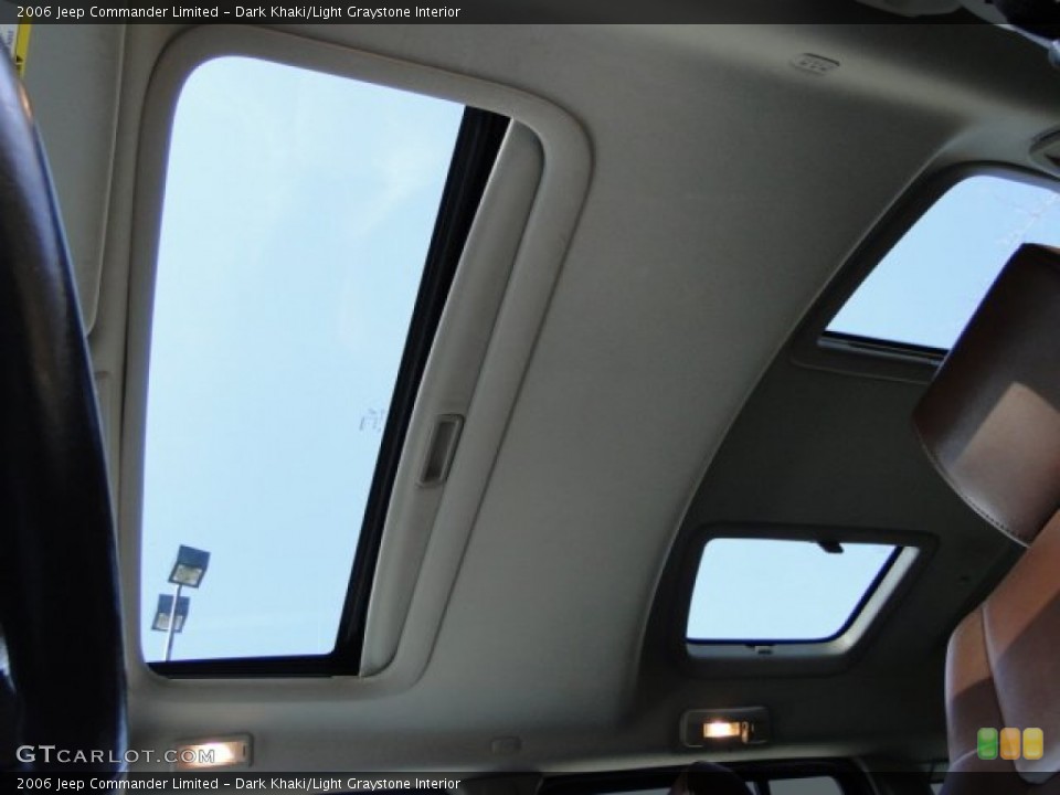 Dark Khaki/Light Graystone Interior Sunroof for the 2006 Jeep Commander Limited #78516455