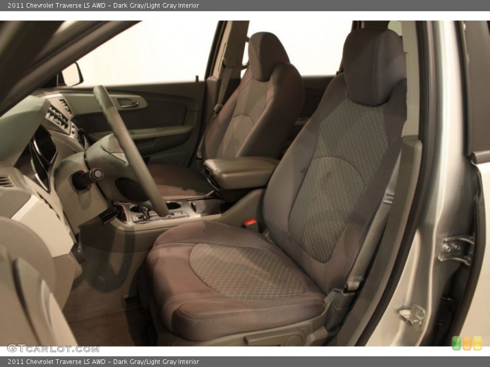 Dark Gray/Light Gray Interior Front Seat for the 2011 Chevrolet Traverse LS AWD #78516605