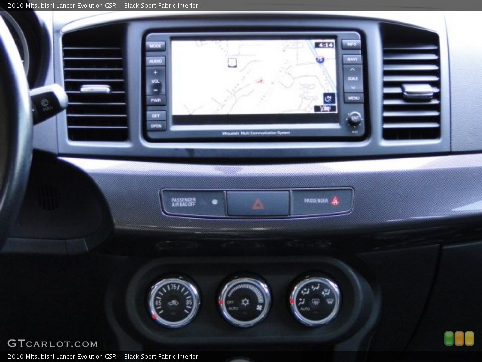 Black Sport Fabric Interior Navigation for the 2010 Mitsubishi Lancer Evolution GSR #78517187