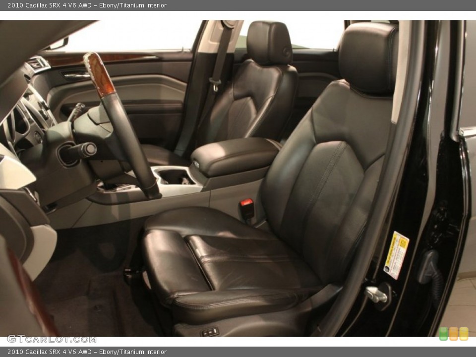 Ebony/Titanium Interior Front Seat for the 2010 Cadillac SRX 4 V6 AWD #78517421