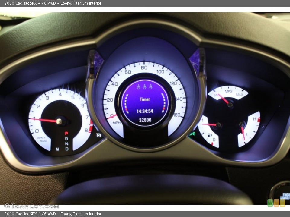 Ebony/Titanium Interior Gauges for the 2010 Cadillac SRX 4 V6 AWD #78517455