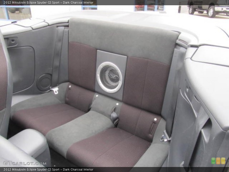 Dark Charcoal Interior Rear Seat for the 2012 Mitsubishi Eclipse Spyder GS Sport #78517543