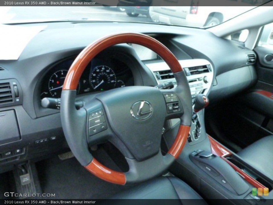 Black/Brown Walnut Interior Dashboard for the 2010 Lexus RX 350 AWD #78518408