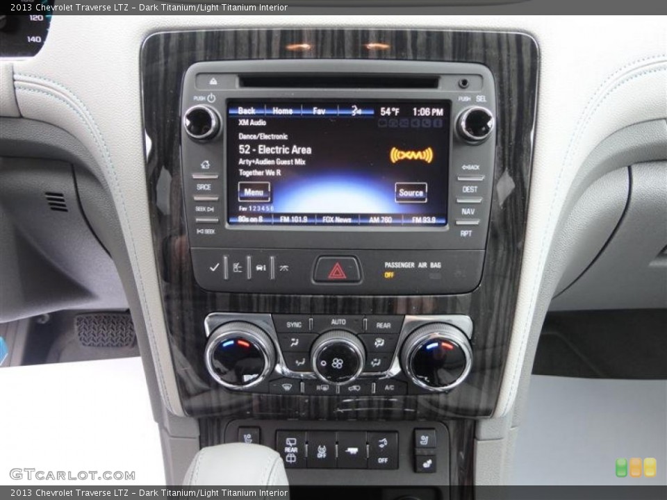 Dark Titanium/Light Titanium Interior Controls for the 2013 Chevrolet Traverse LTZ #78519056