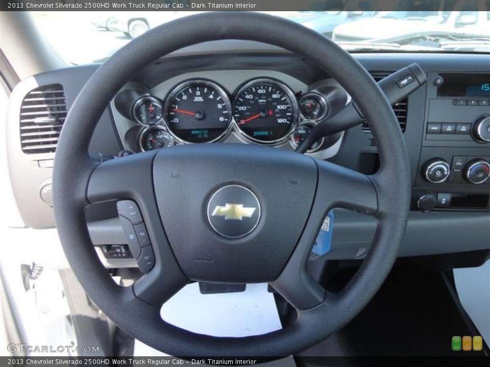 Dark Titanium Interior Steering Wheel for the 2013 Chevrolet Silverado 2500HD Work Truck Regular Cab #78519341