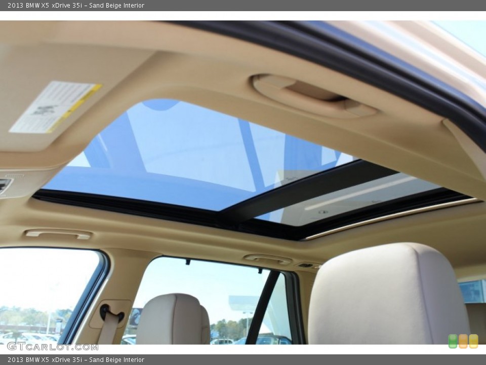 Sand Beige Interior Sunroof for the 2013 BMW X5 xDrive 35i #78519516