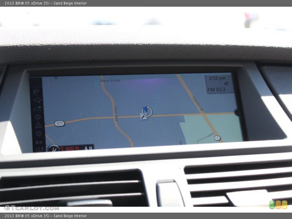 Sand Beige Interior Navigation for the 2013 BMW X5 xDrive 35i #78519533