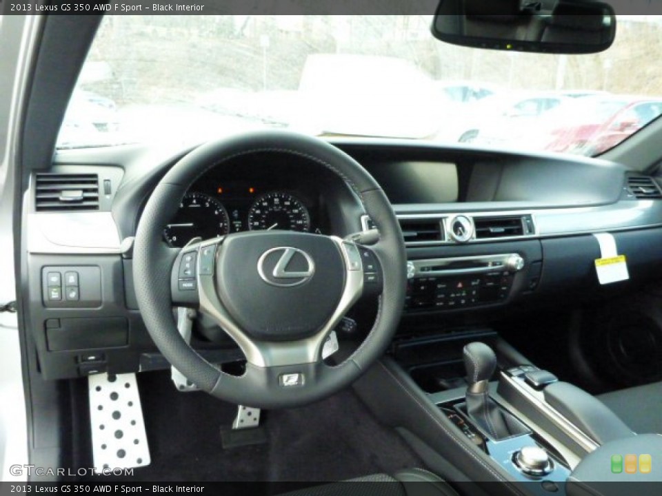 Black Interior Dashboard for the 2013 Lexus GS 350 AWD F Sport #78520517
