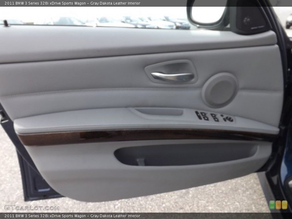 Gray Dakota Leather Interior Door Panel for the 2011 BMW 3 Series 328i xDrive Sports Wagon #78522053