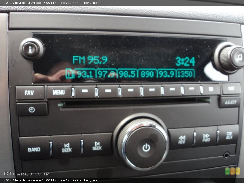 Ebony Interior Audio System for the 2012 Chevrolet Silverado 1500 LTZ Crew Cab 4x4 #78522086