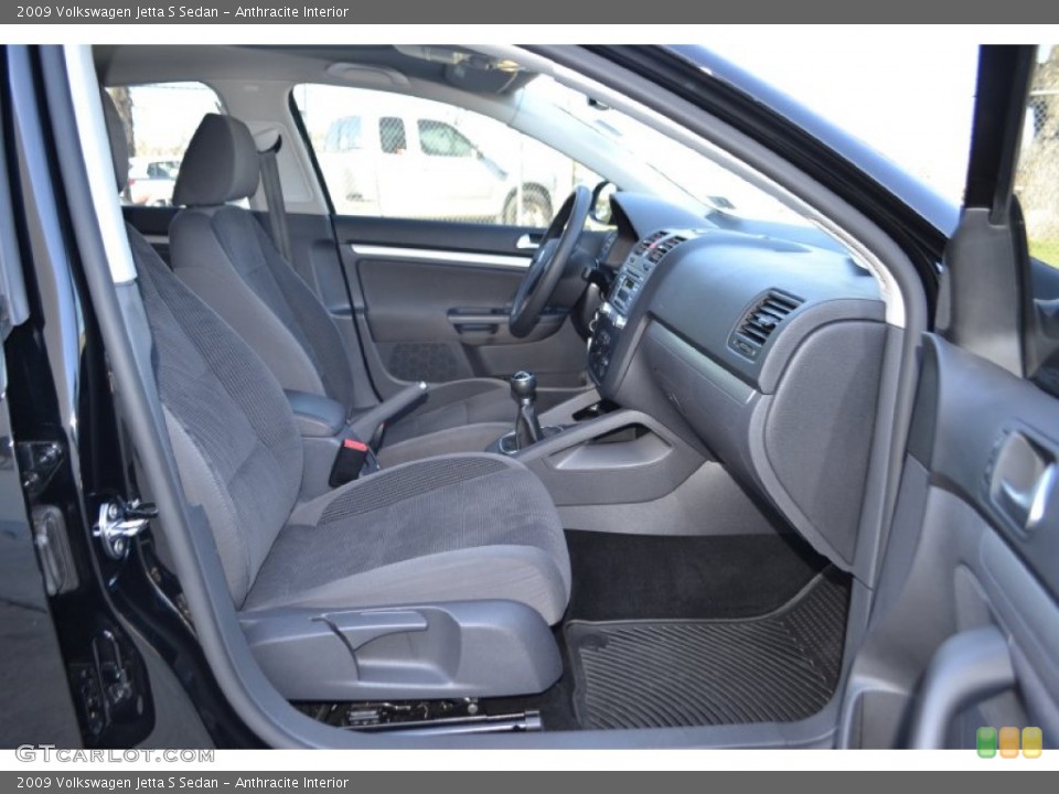 Anthracite Interior Front Seat for the 2009 Volkswagen Jetta S Sedan #78528610