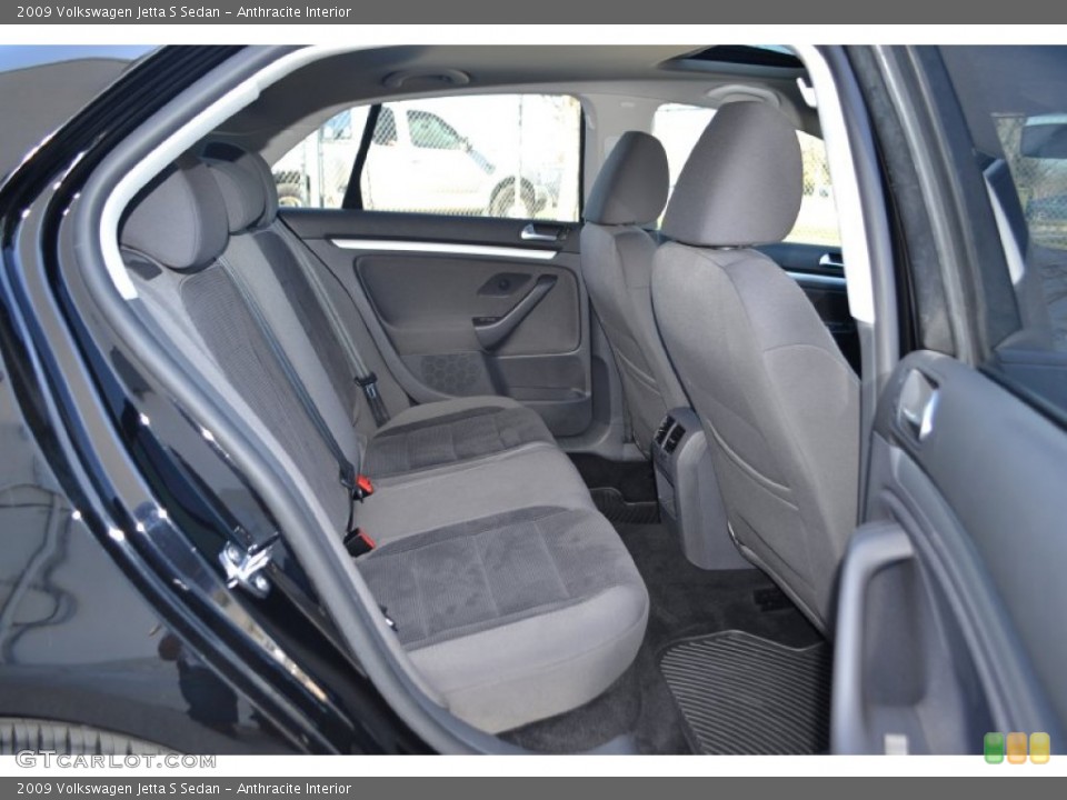 Anthracite Interior Rear Seat for the 2009 Volkswagen Jetta S Sedan #78528628