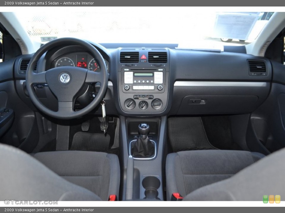 Anthracite Interior Dashboard for the 2009 Volkswagen Jetta S Sedan #78528677