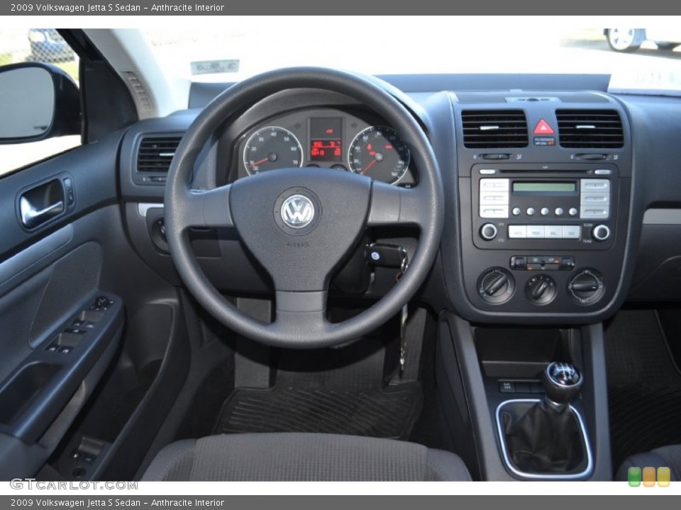 Anthracite Interior Dashboard for the 2009 Volkswagen Jetta S Sedan #78528699