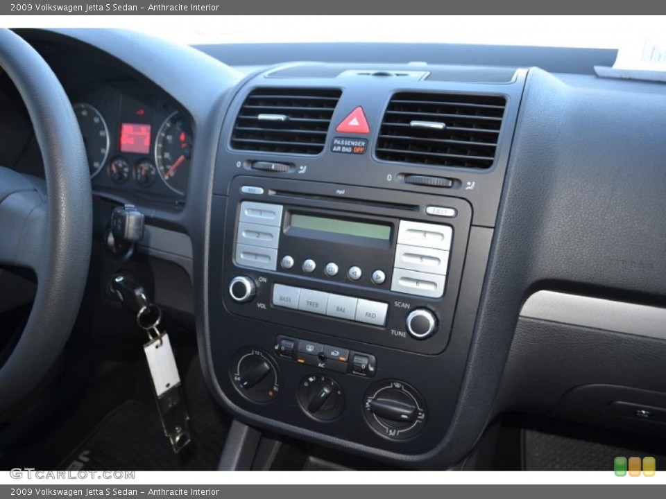 Anthracite Interior Controls for the 2009 Volkswagen Jetta S Sedan #78528717