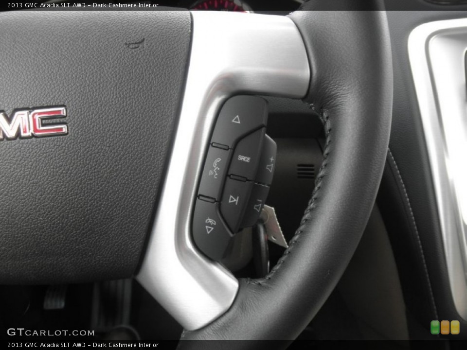 Dark Cashmere Interior Controls for the 2013 GMC Acadia SLT AWD #78531645