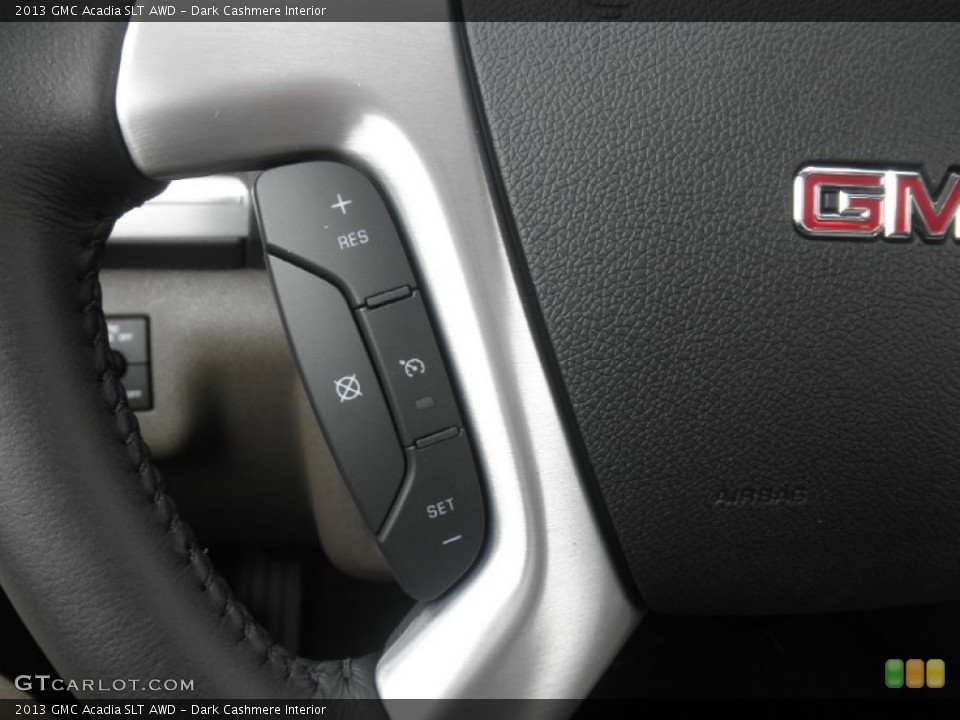 Dark Cashmere Interior Controls for the 2013 GMC Acadia SLT AWD #78531654