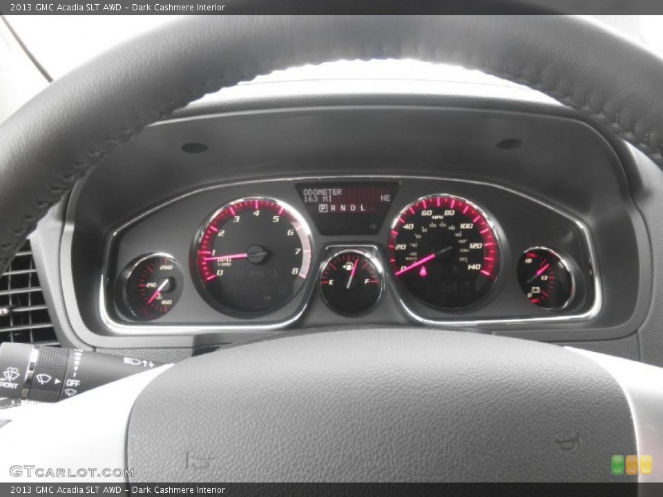 Dark Cashmere Interior Gauges for the 2013 GMC Acadia SLT AWD #78531671