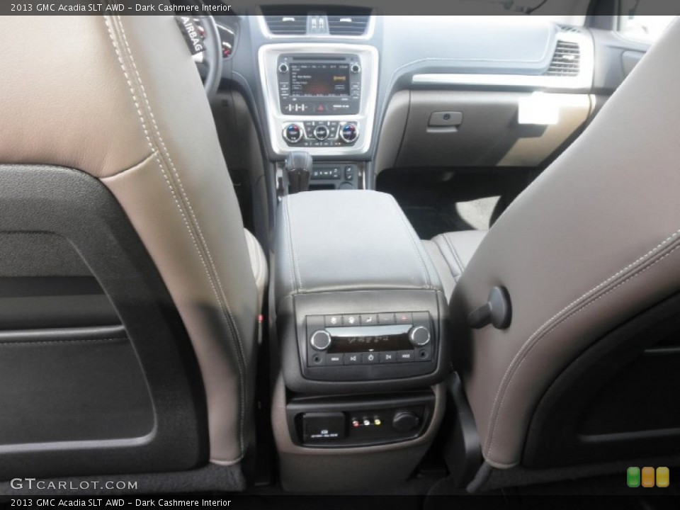 Dark Cashmere Interior Controls for the 2013 GMC Acadia SLT AWD #78531771