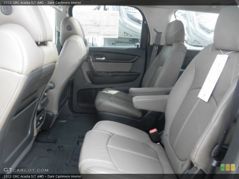 Dark Cashmere Interior Rear Seat for the 2013 GMC Acadia SLT AWD #78531786