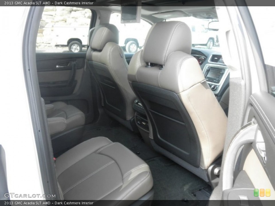 Dark Cashmere Interior Rear Seat for the 2013 GMC Acadia SLT AWD #78531902