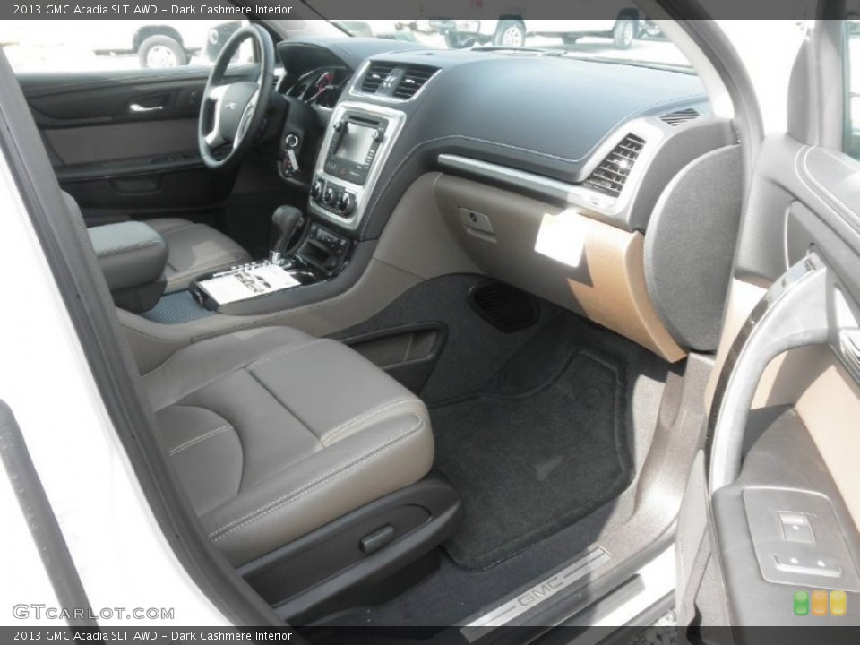 Dark Cashmere Interior Dashboard for the 2013 GMC Acadia SLT AWD #78531920