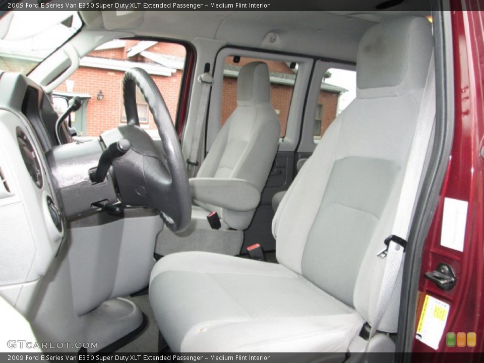Medium Flint Interior Front Seat for the 2009 Ford E Series Van E350 Super Duty XLT Extended Passenger #78535069