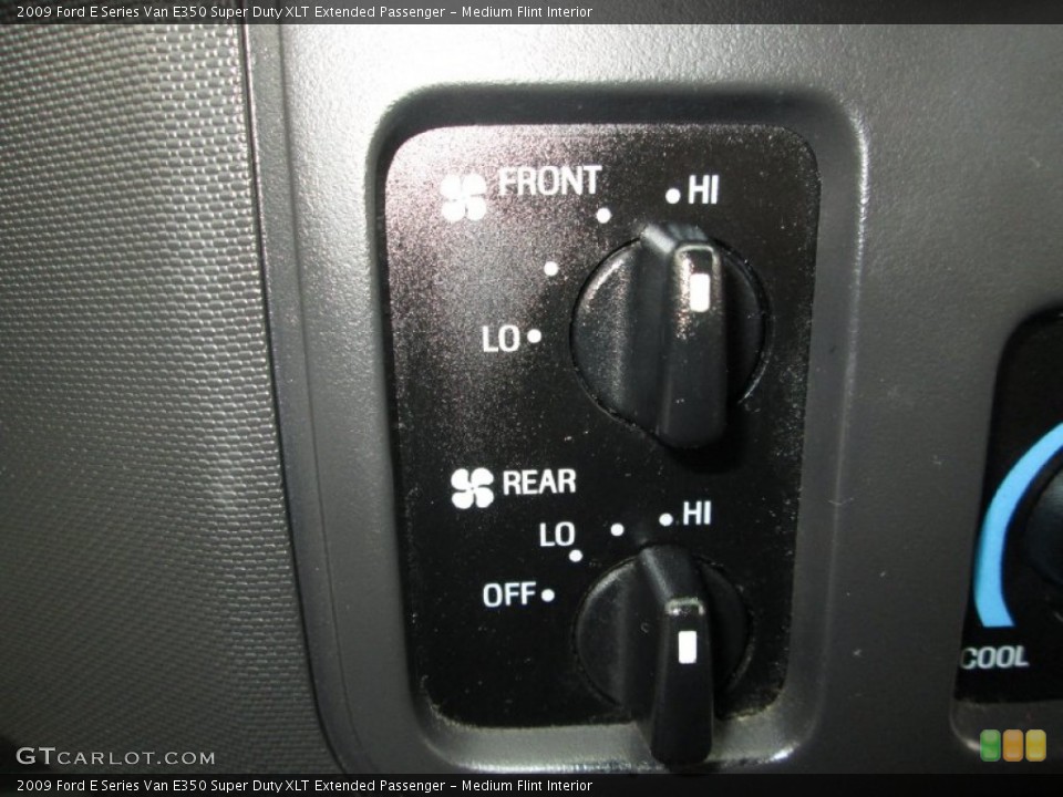 Medium Flint Interior Controls for the 2009 Ford E Series Van E350 Super Duty XLT Extended Passenger #78535205