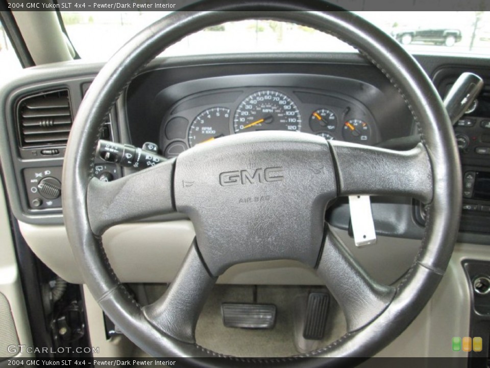Pewter/Dark Pewter Interior Steering Wheel for the 2004 GMC Yukon SLT 4x4 #78535746