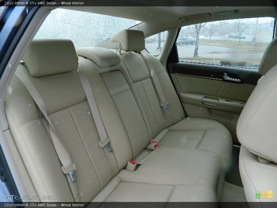 Wheat Interior Rear Seat for the 2010 Infiniti M 35x AWD Sedan #78535857