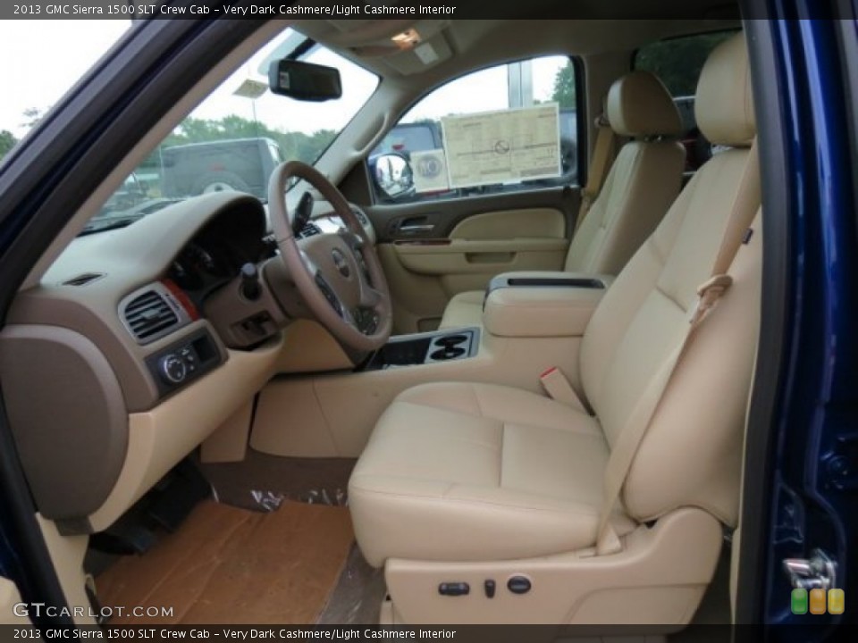 Very Dark Cashmere/Light Cashmere Interior Photo for the 2013 GMC Sierra 1500 SLT Crew Cab #78538788
