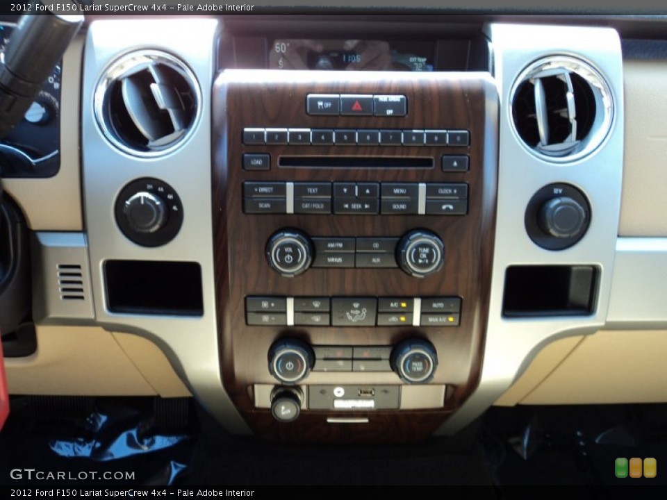 Pale Adobe Interior Controls for the 2012 Ford F150 Lariat SuperCrew 4x4 #78541404