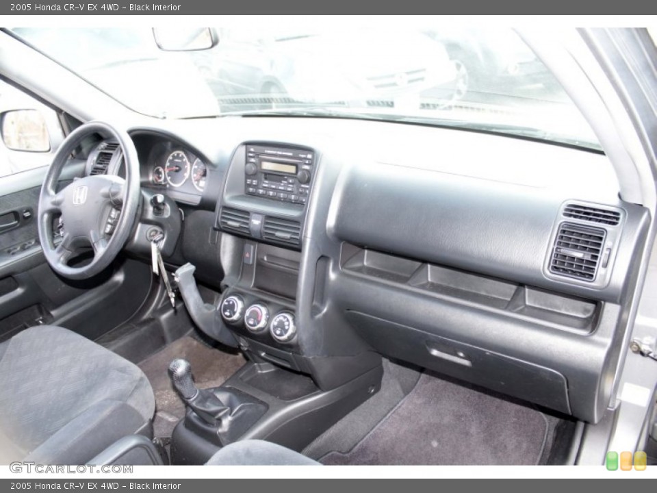 Black Interior Dashboard for the 2005 Honda CR-V EX 4WD #78543015
