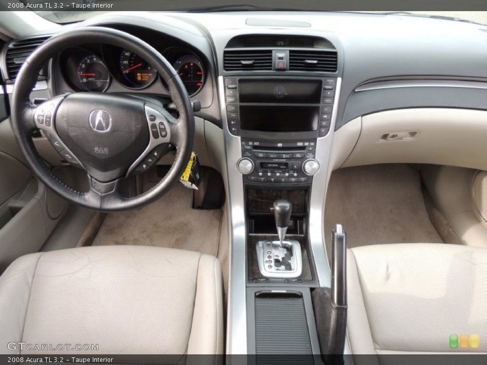 Taupe Interior Dashboard for the 2008 Acura TL 3.2 #78543696