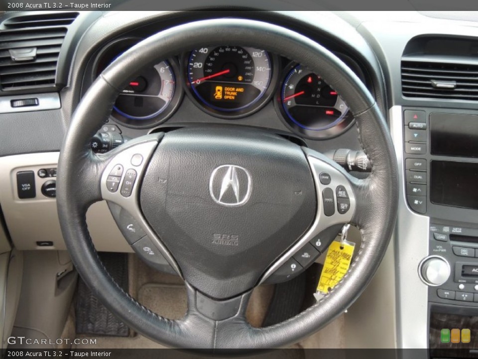 Taupe Interior Steering Wheel for the 2008 Acura TL 3.2 #78543699