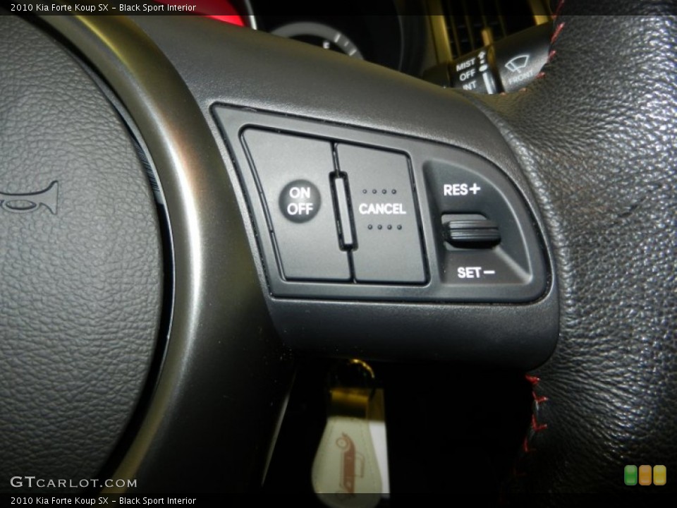 Black Sport Interior Controls for the 2010 Kia Forte Koup SX #78544455