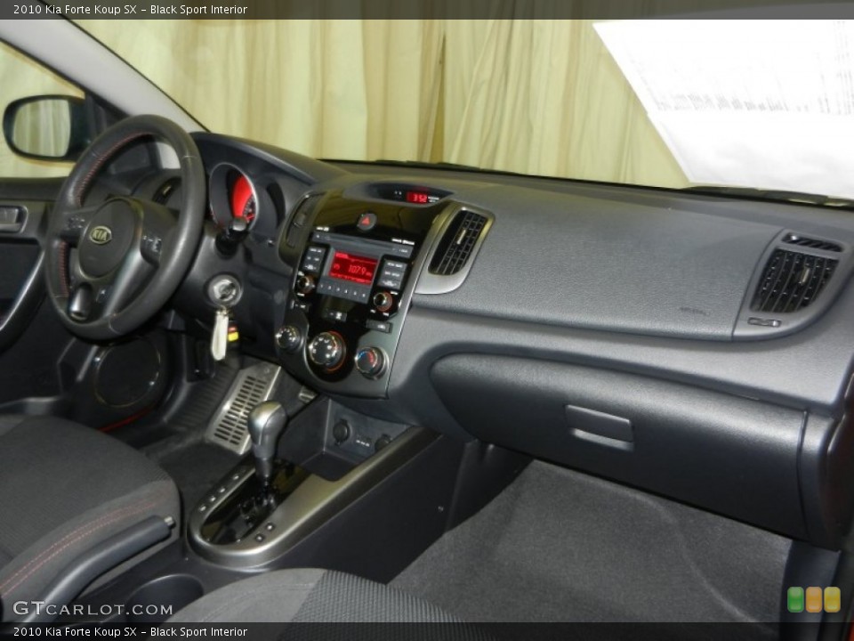 Black Sport Interior Dashboard for the 2010 Kia Forte Koup SX #78544470
