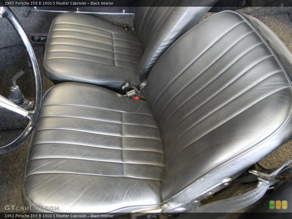 Black Interior Front Seat for the 1963 Porsche 356 B 1600 S Reutter Cabriolet #78545157